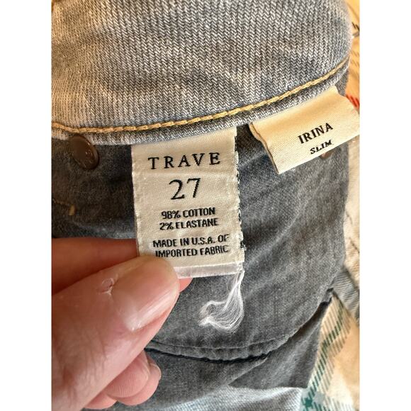Trave IRINA Slim Raw Hem Gray Jeans Size 27 - Picture 4 of 10